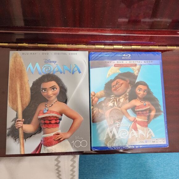 Disney Moana Blu-ray, DVD, & Digital Code NEW Disney 100 Collector's Edition - Picture 10 of 10